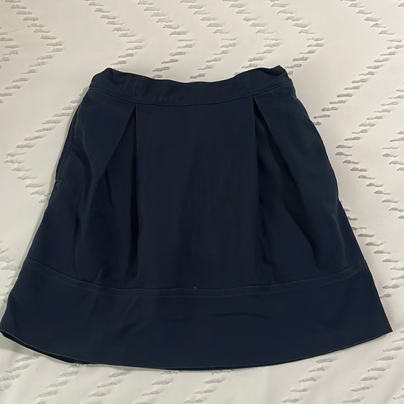 🦋 Lands End Girl’s Pleated Skort School Uniform Top of Knee (6) Navy Blue - Picture 1 of 4